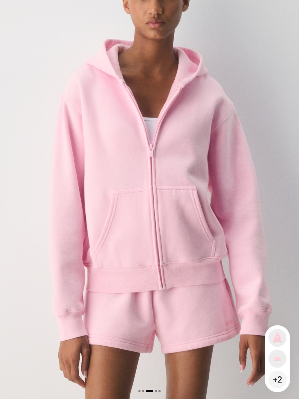 ARITZIA Cozy Sweatfleece Perfect Zip Hoodie sz:M